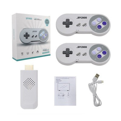 SF900 HD SNES NES Retro Video Game Console Built-in More than 5000 Games with Wireless Controller