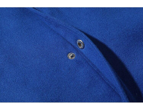 Bomber Jacket Men Furry Big Letter Bear Skeleton Patchwork Baseball