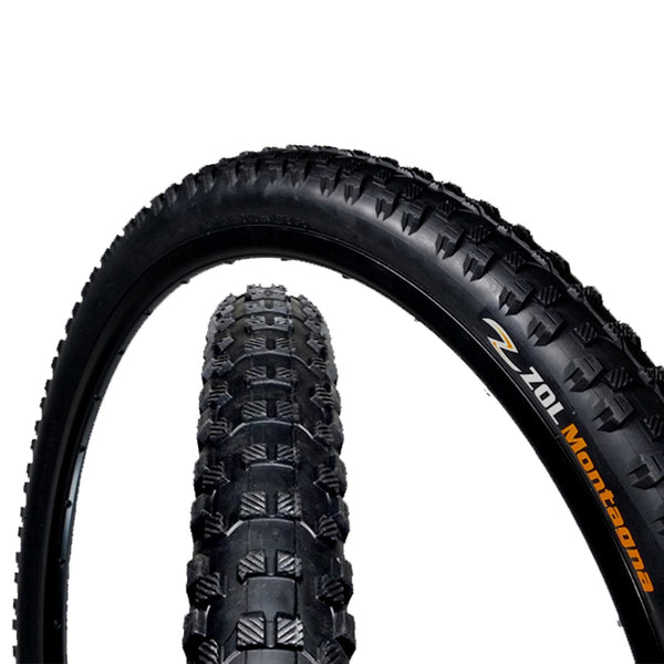 Zol Montagna Mtb Mountain Wire Bike Bicycle Tire 29x2.10" 29er Black - Zol Cycling