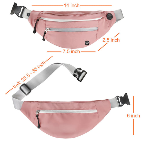Zol Moda Waist Bag (Pink) - Zol