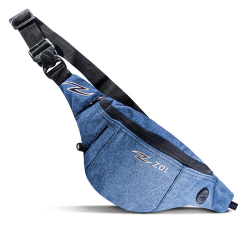 Zol Original Sport and Travel Fashion Fanny Pack Men Women Waist Bag 3 Pockets - Zol